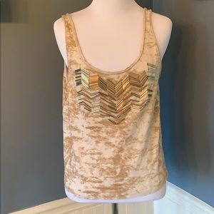 Ecote Urban Outfitters Brown Tank with Metal bars